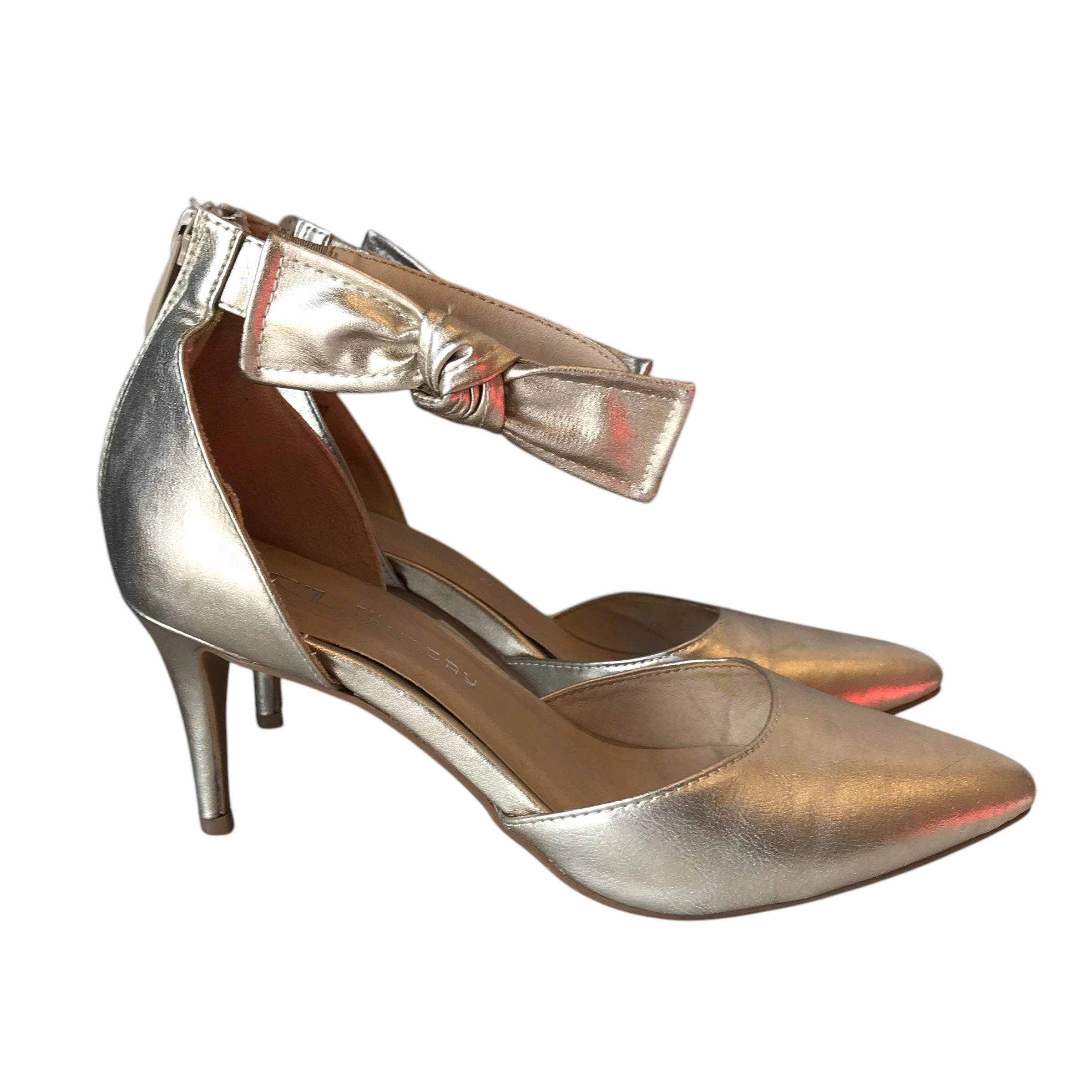 Shoes Heels Kitten By Cl By Chinese Laundry In Gold, Size:6.5