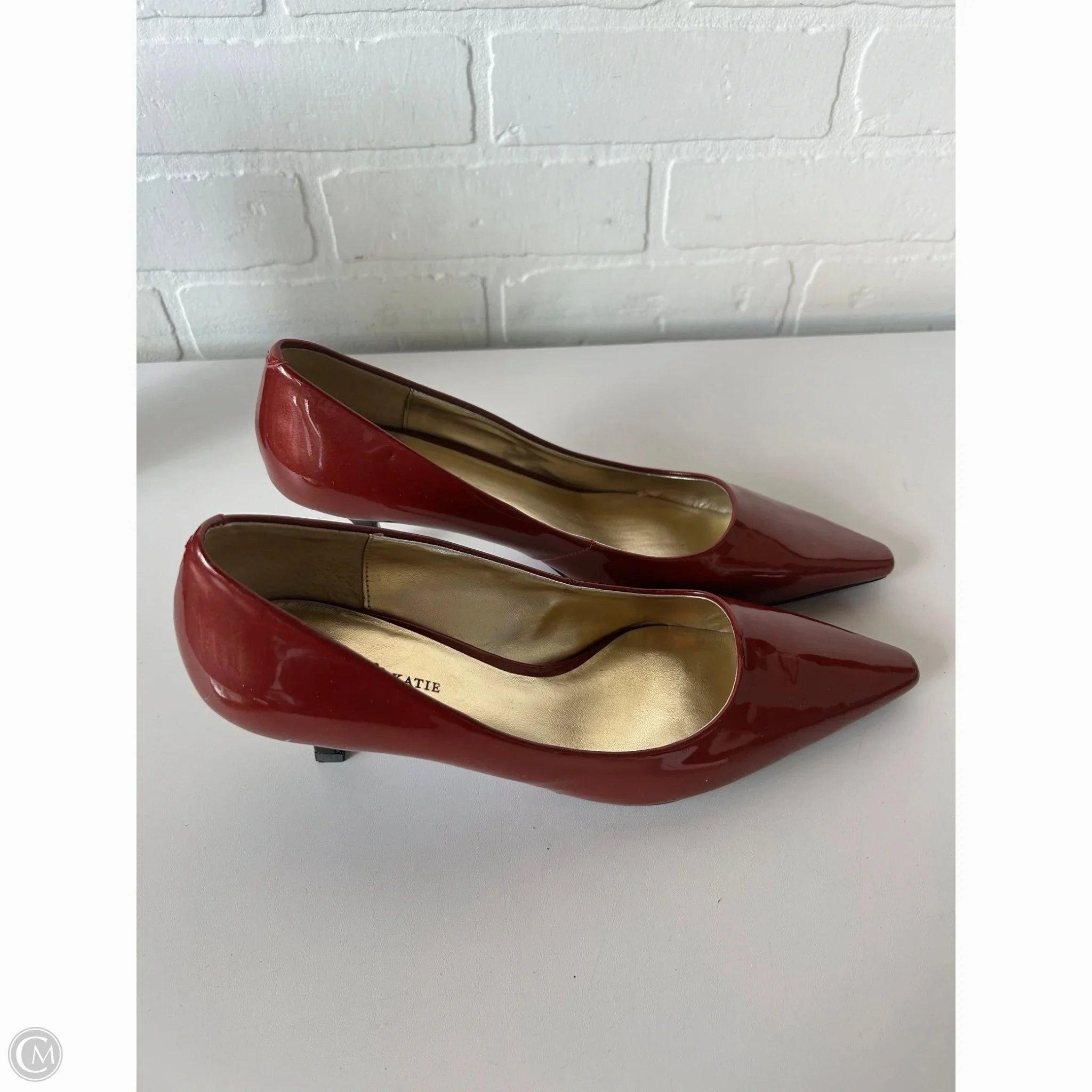 Shoes Heels Kitten By Kelly And Katie In Red, Size: 10