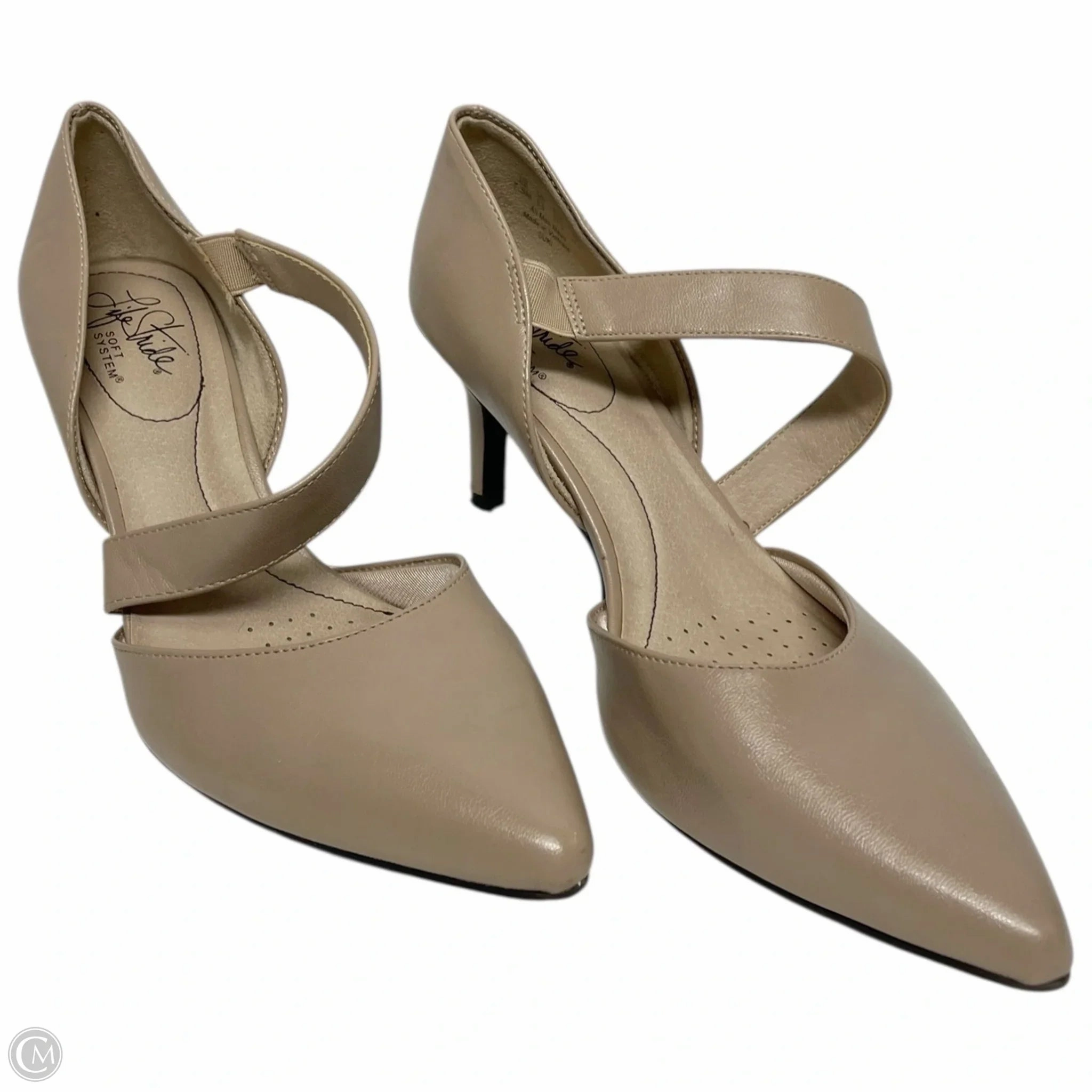 Shoes Heels Kitten By Life Stride In Beige, Size: 7.5