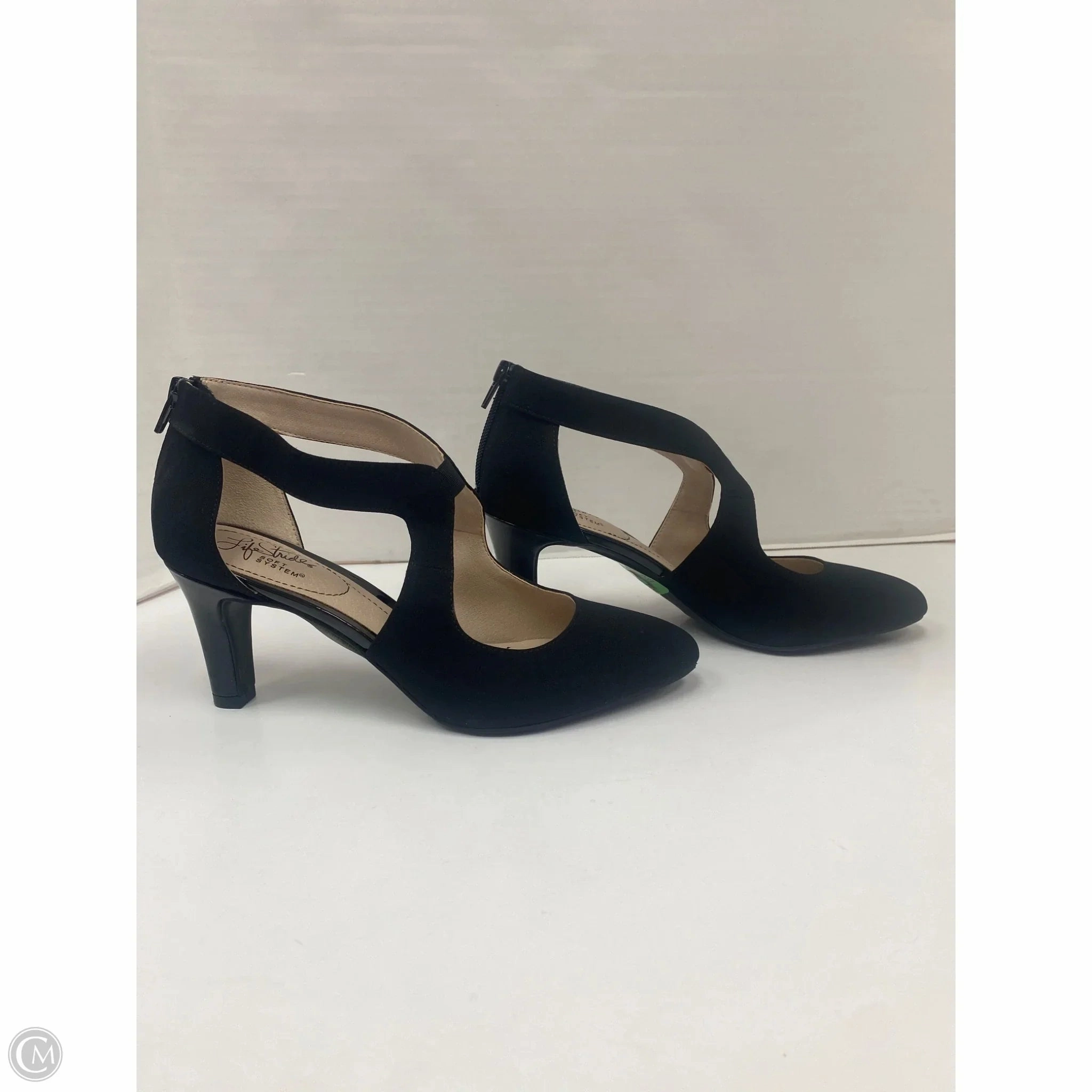 Shoes Heels Kitten By Life Stride In Black, Size: 8.5