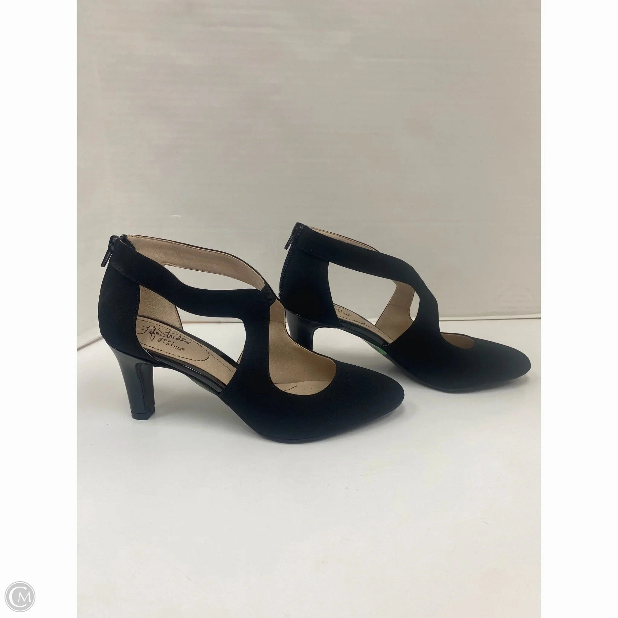 Shoes Heels Kitten By Life Stride In Black, Size: 8.5