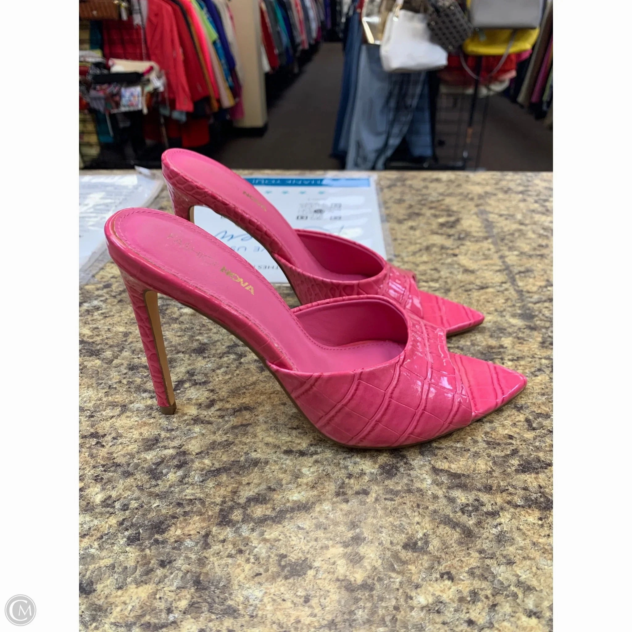 Shoes Heels Stiletto By Fashion Nova In Pink, Size: 7.5