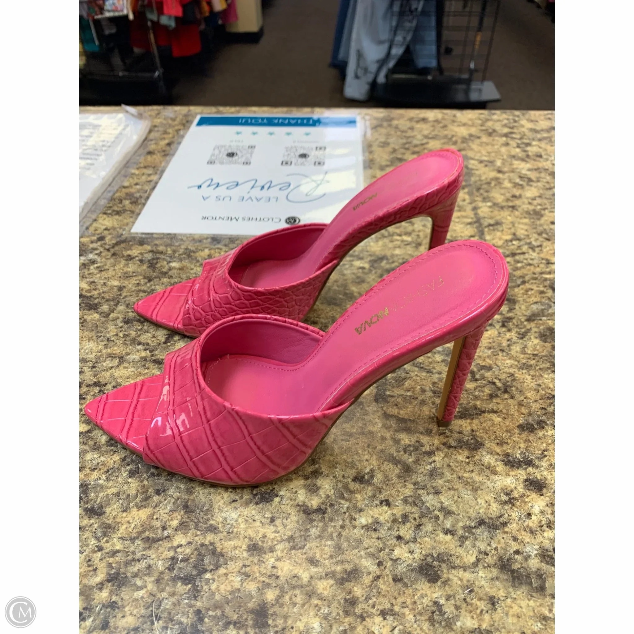 Shoes Heels Stiletto By Fashion Nova In Pink, Size: 7.5