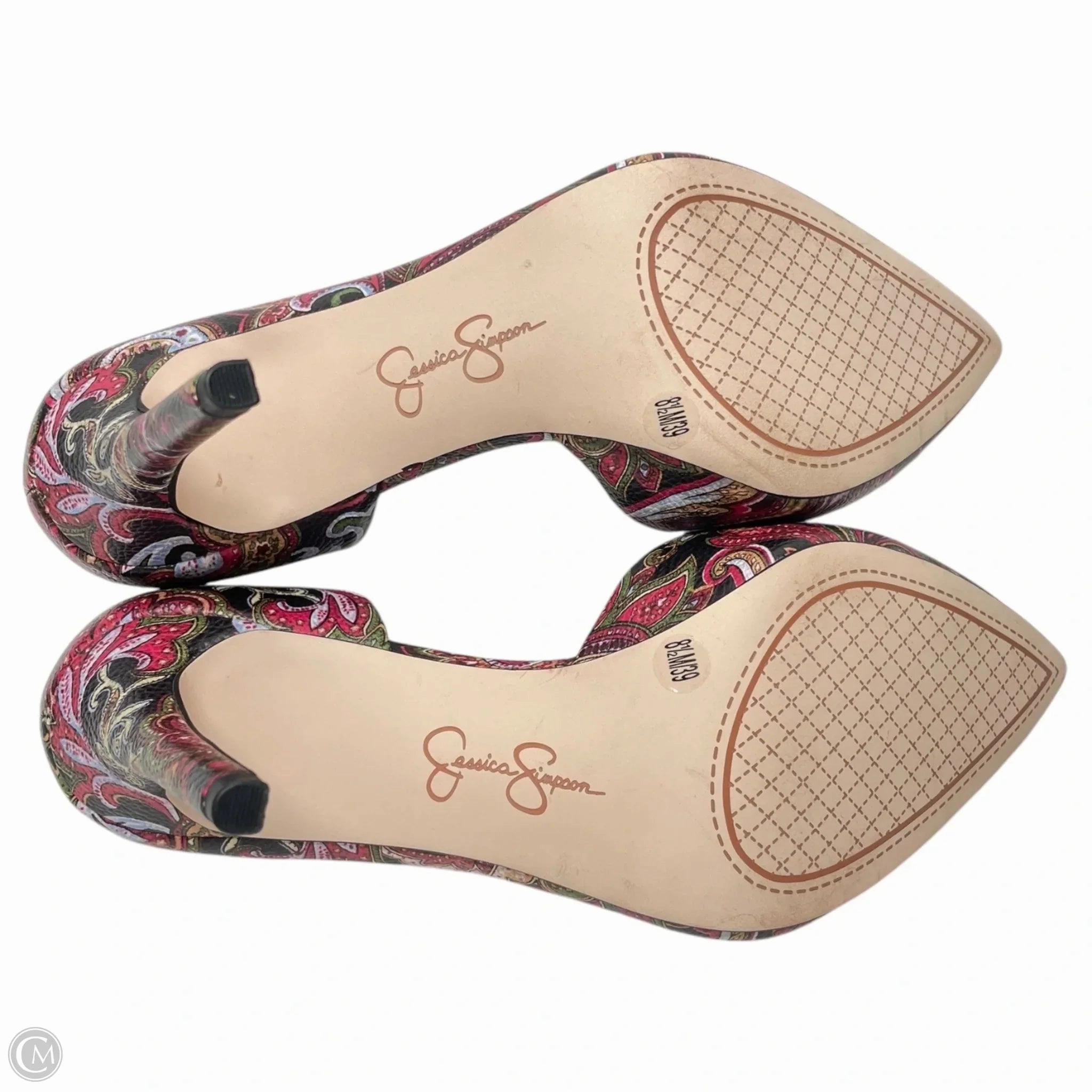 Shoes Heels Stiletto By Jessica Simpson In Multi-colored, Size: 8.5