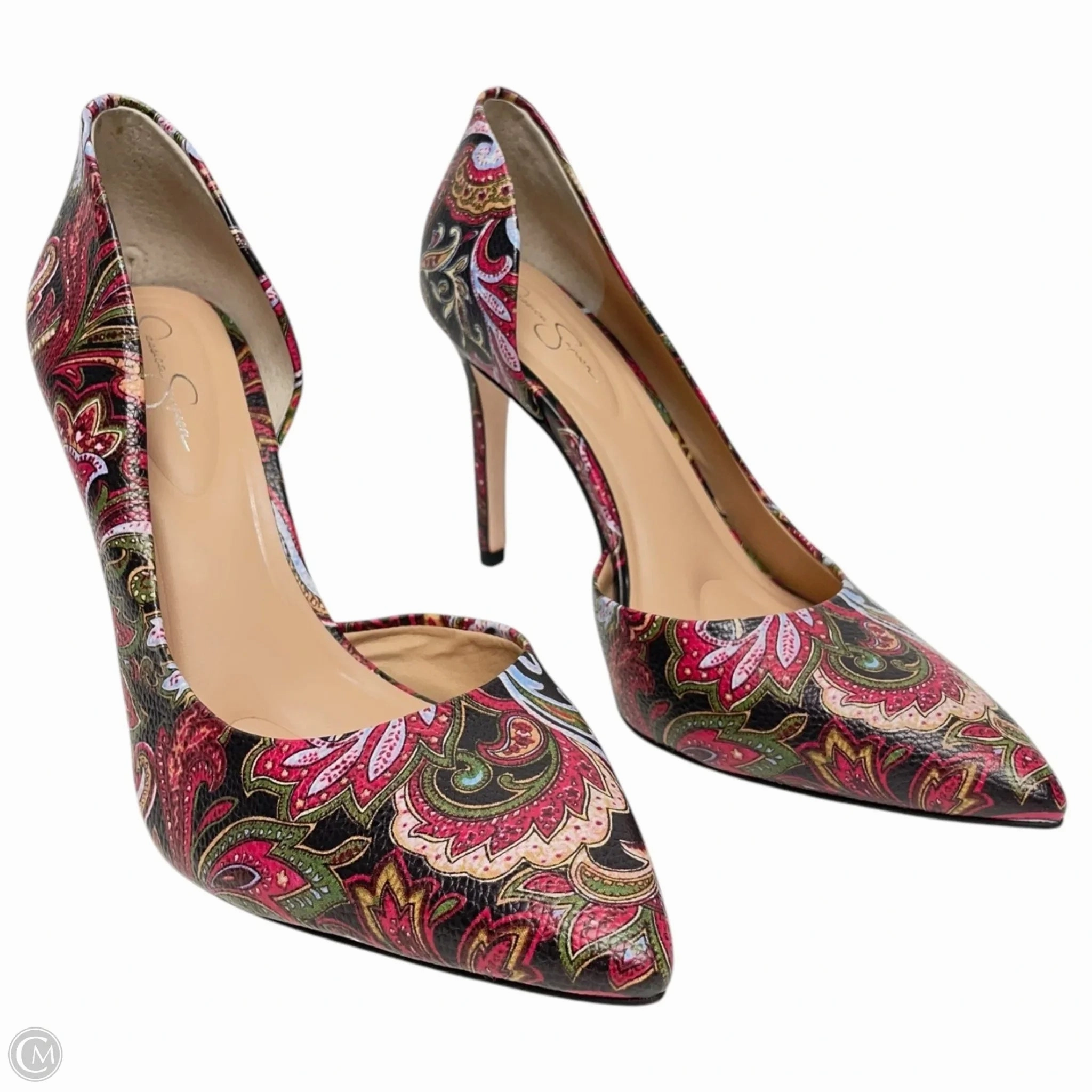 Shoes Heels Stiletto By Jessica Simpson In Multi-colored, Size: 8.5