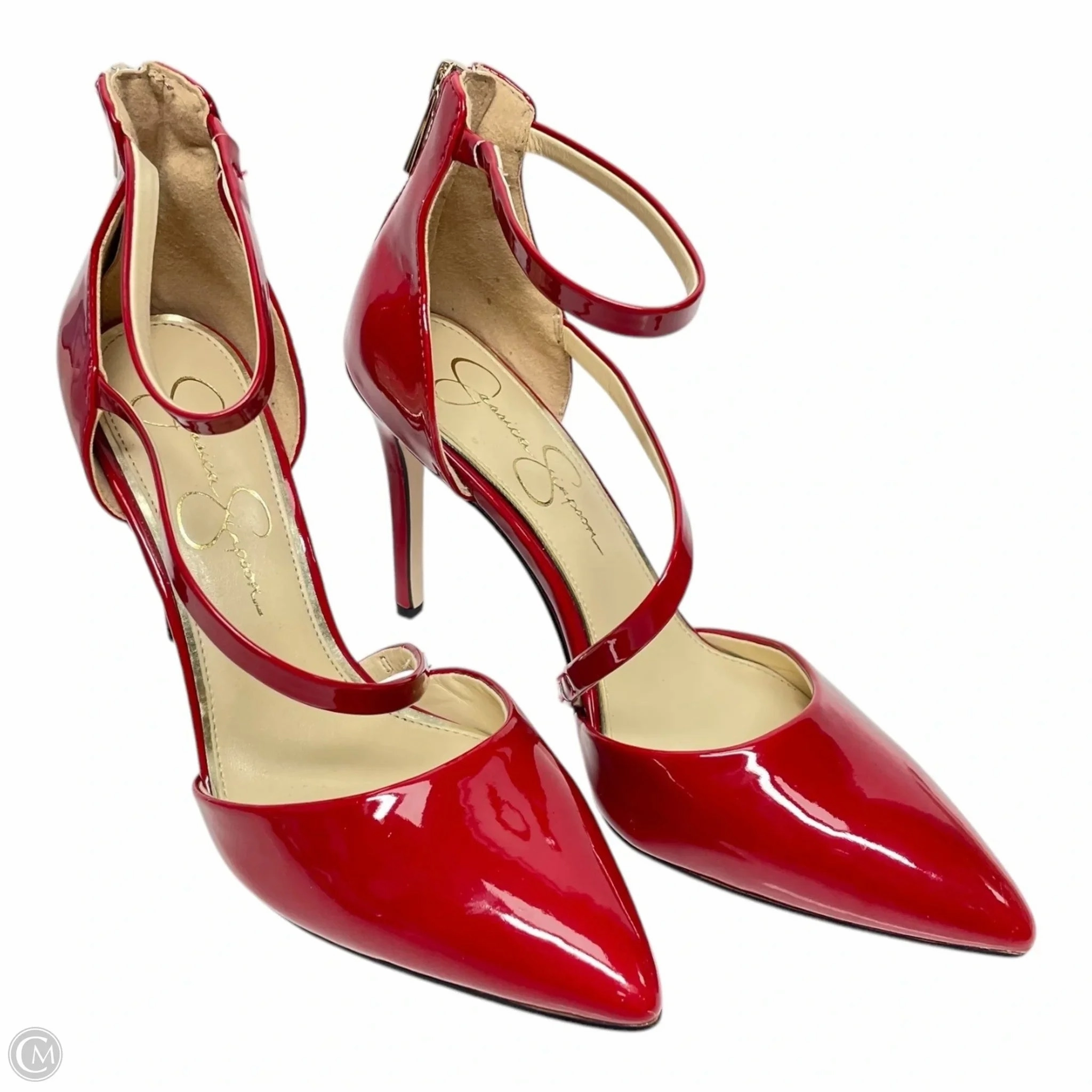 Shoes Heels Stiletto By Jessica Simpson In Red, Size: 8