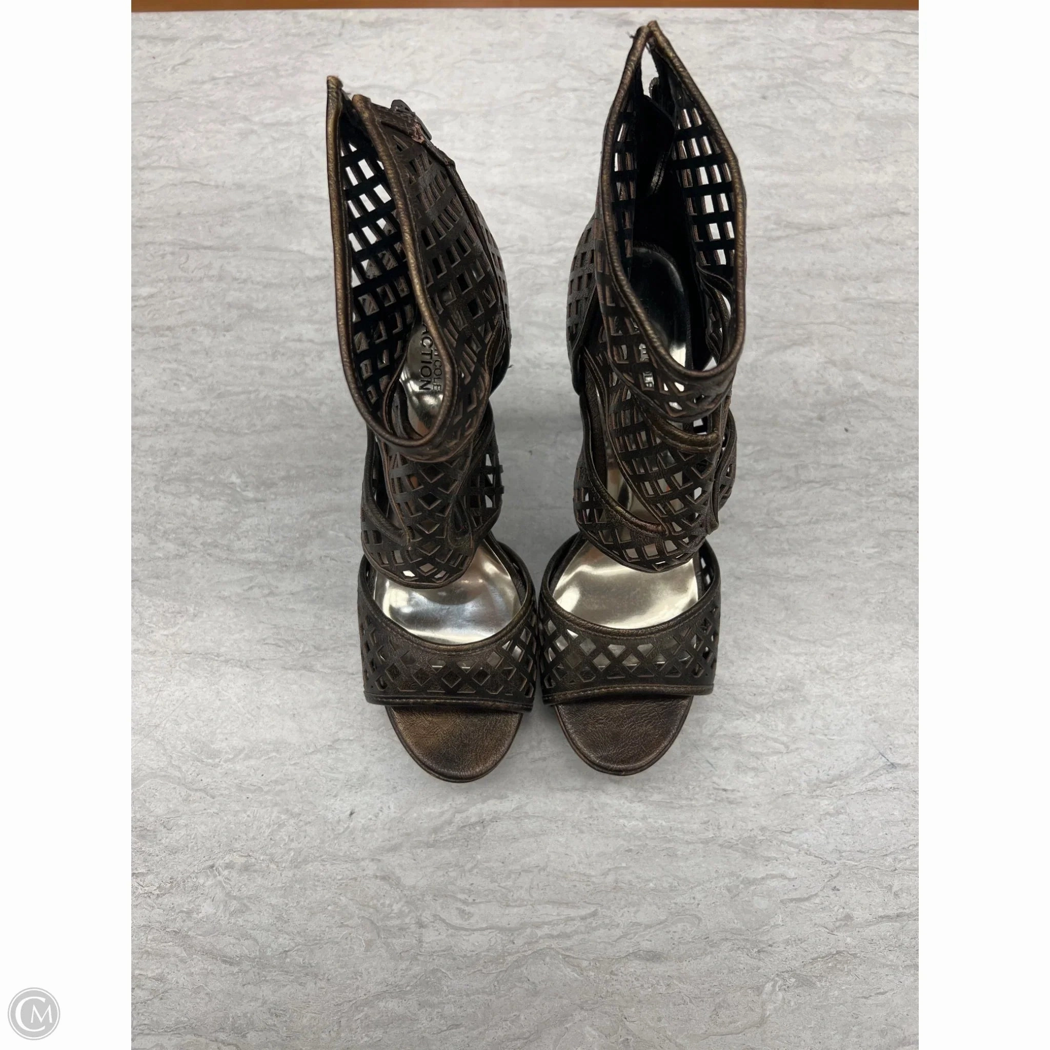 Shoes Heels Stiletto By Kenneth Cole Reaction In Bronze, Size: 9.5