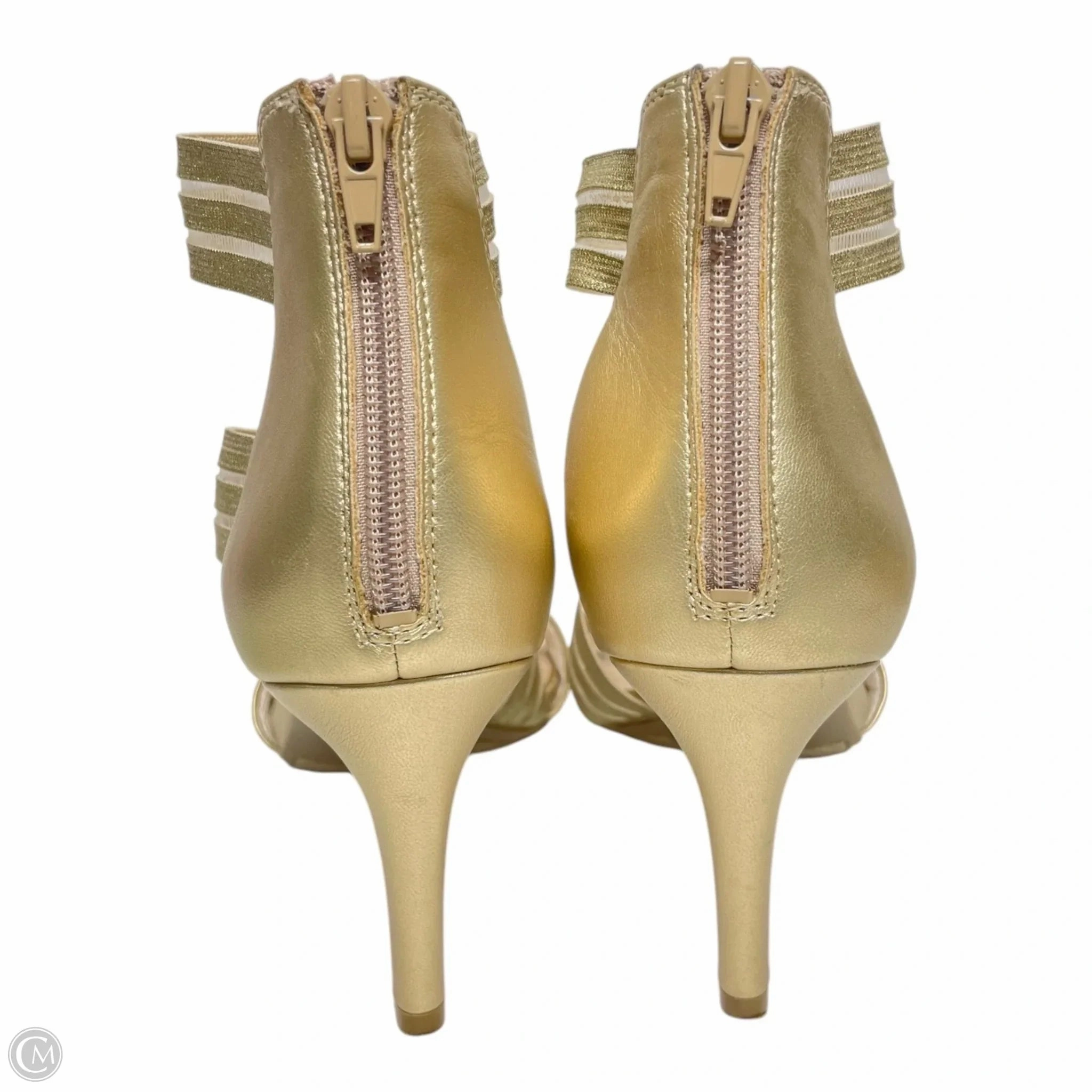 Shoes Heels Stiletto By Life Stride In Gold, Size: 10