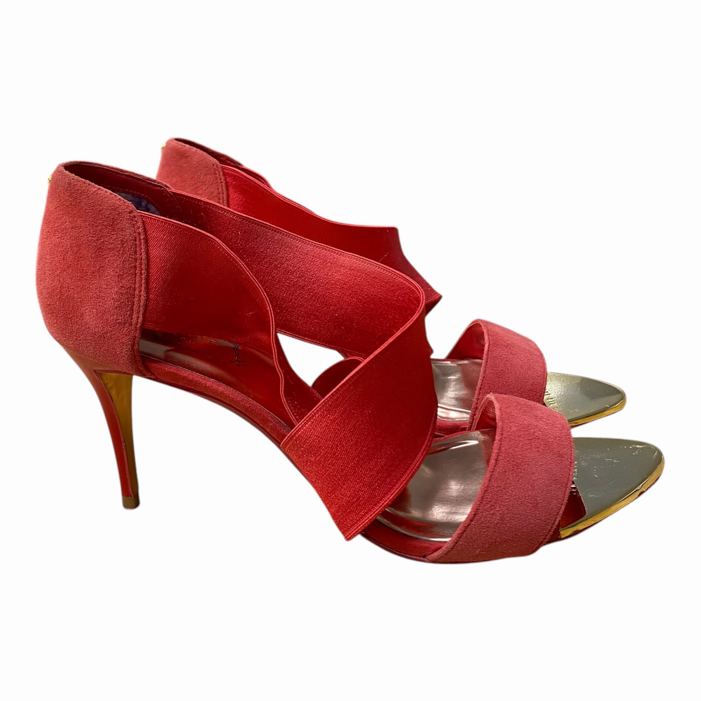 Shoes Heels Stiletto By Ted Baker In Red, Size:9