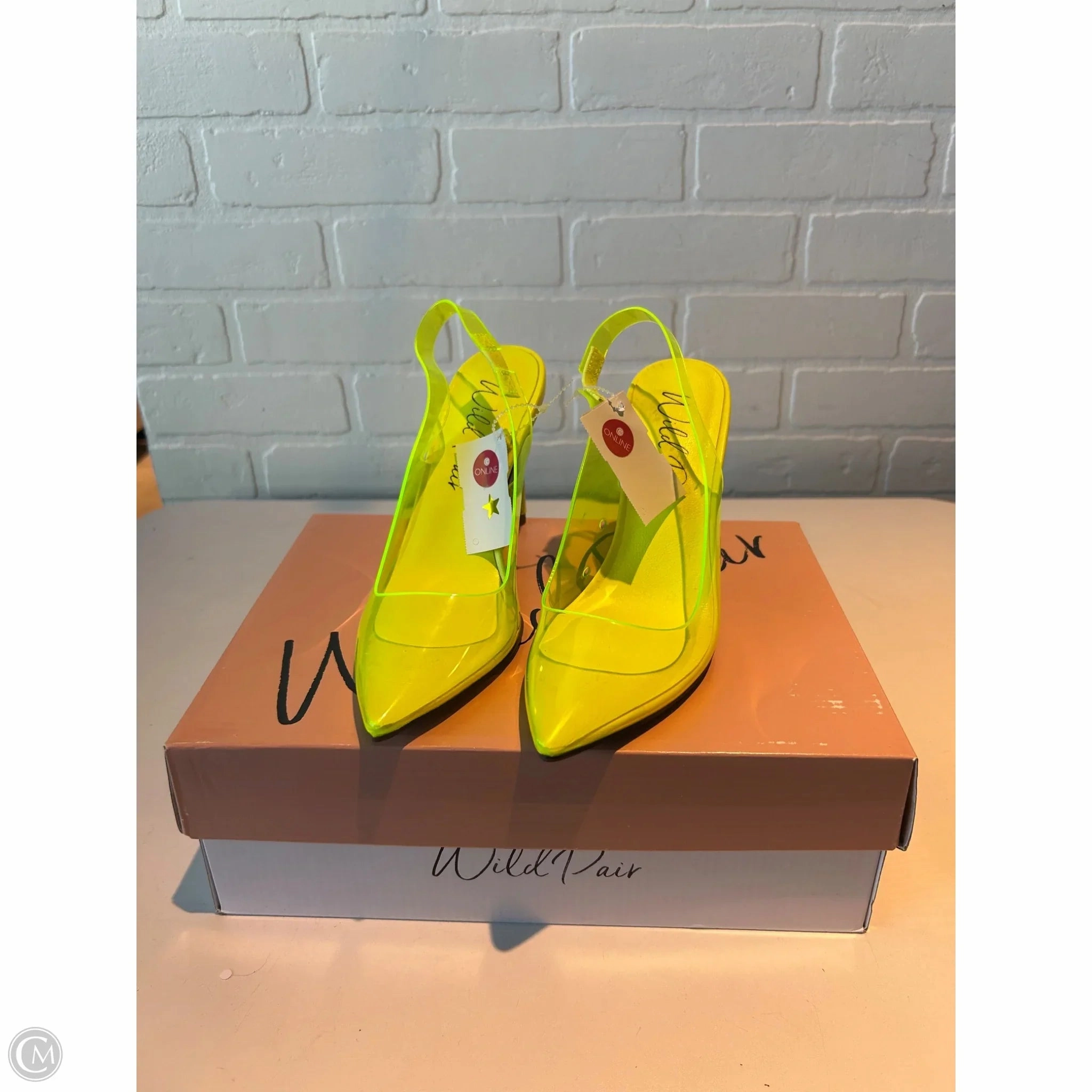 Shoes Heels Stiletto By WILD PAIR In Green, Size: 6
