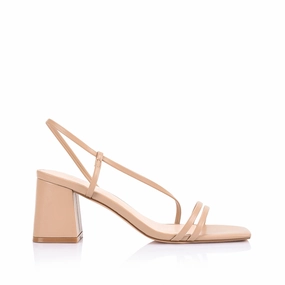 Stormi Block Heel Sandals - Beige