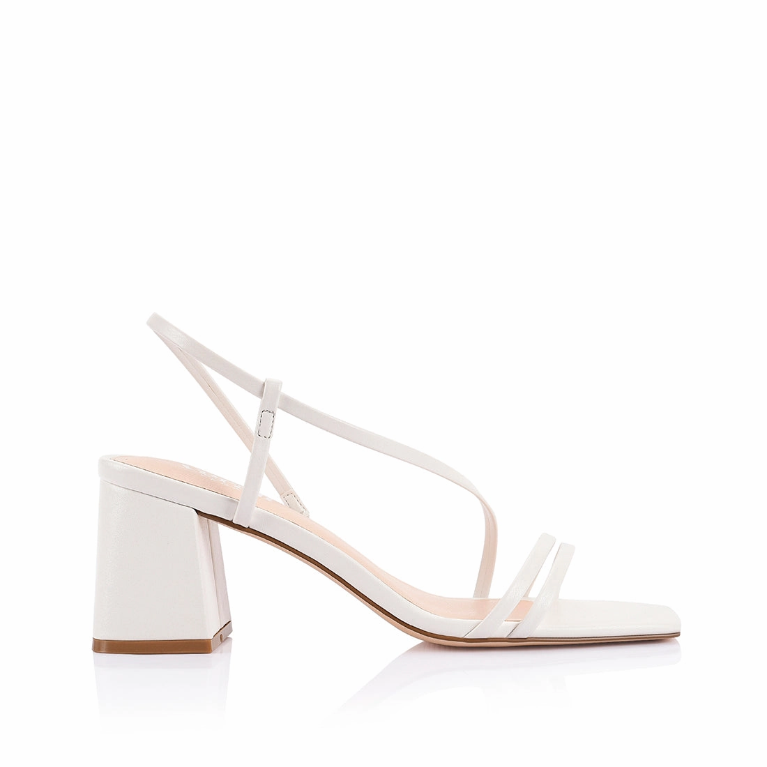 Stormi Block Heel Sandals - Chalk White