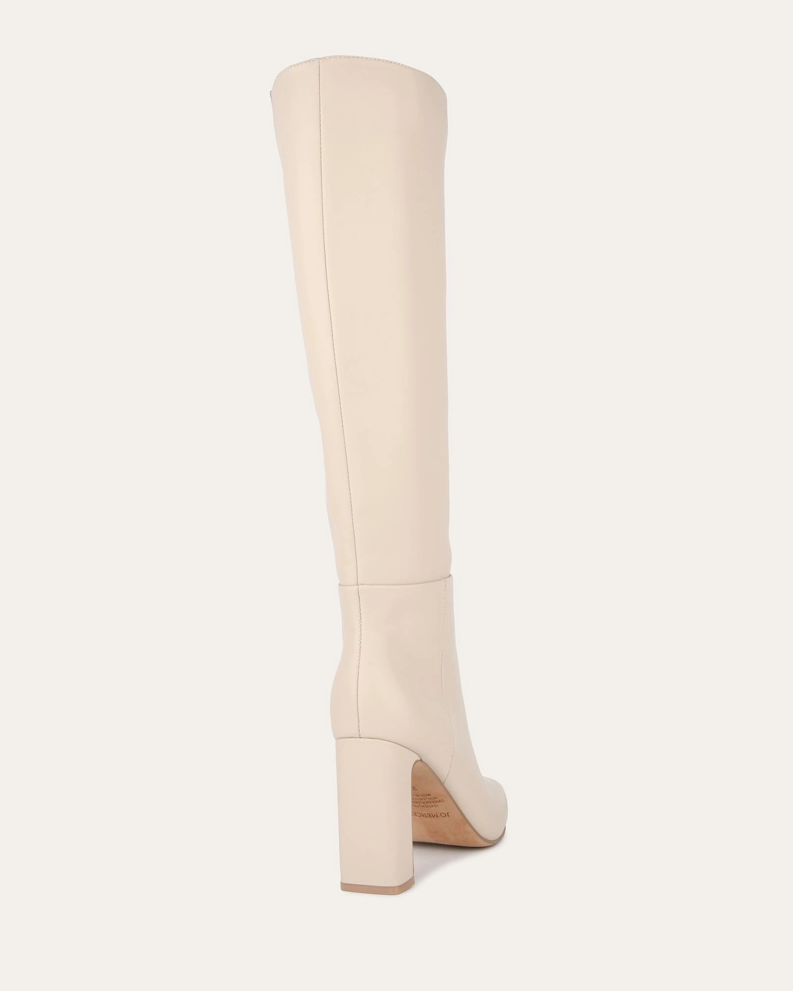 STORMI KNEE BOOTS SAND LEATHER