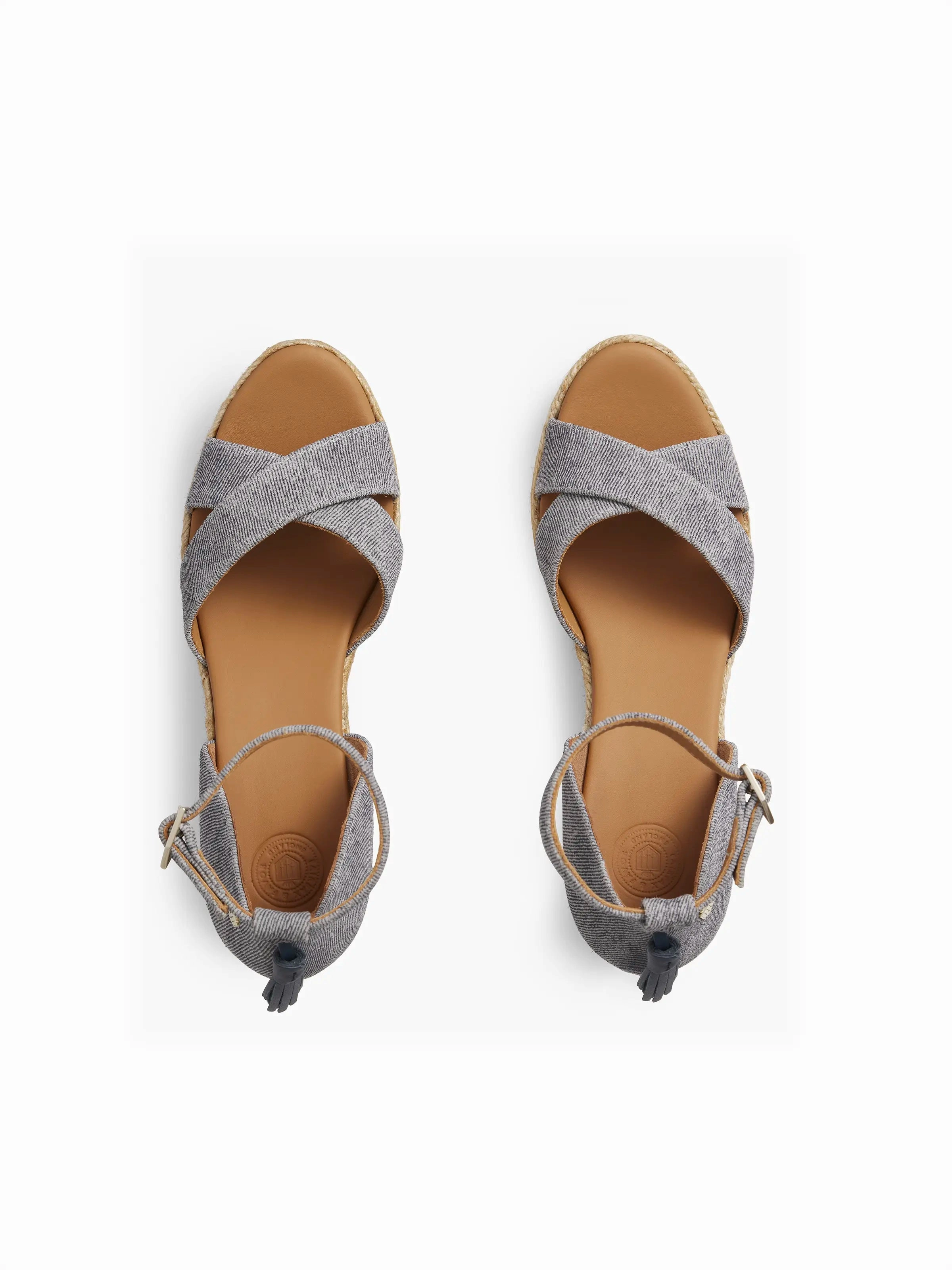 Valencia Mid Wedge - Denim Suede