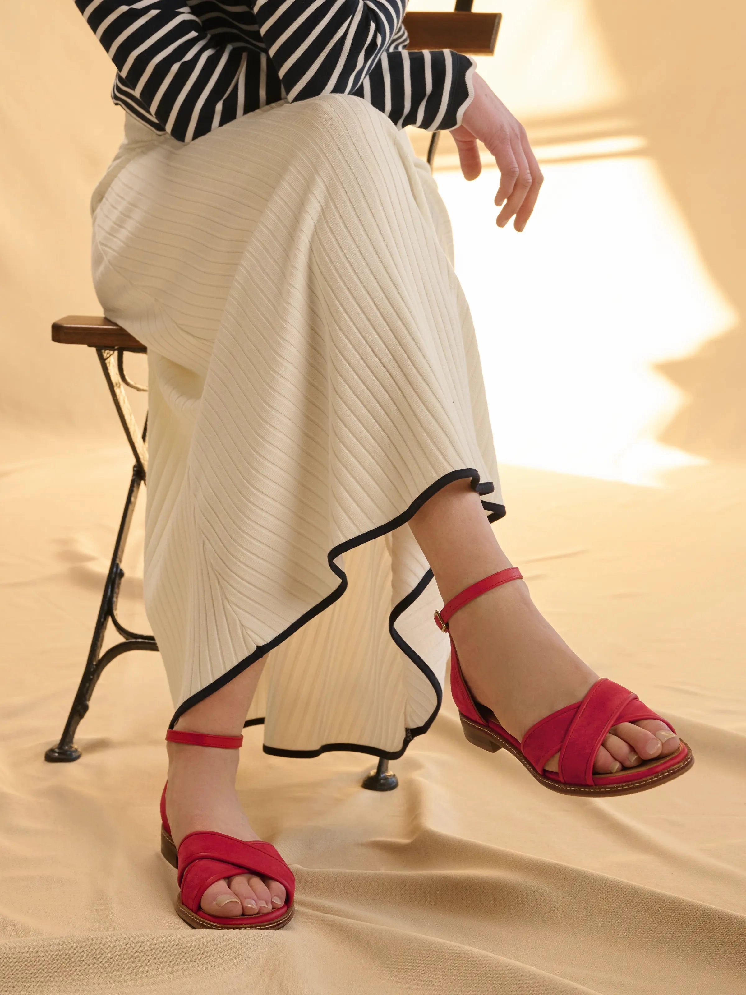 Valencia Sandal - Cherry