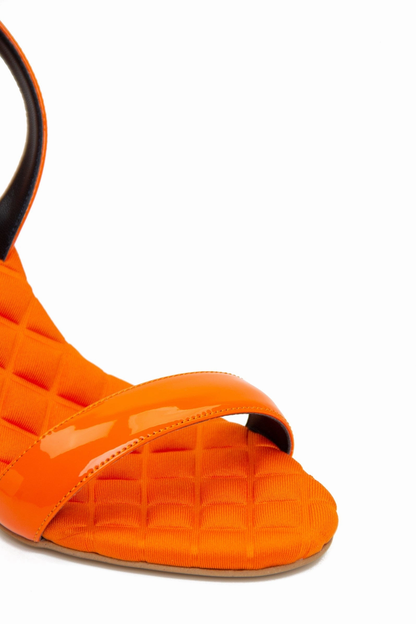 Vivien Vegan High-Heeled Slingback Sandals | Orange
