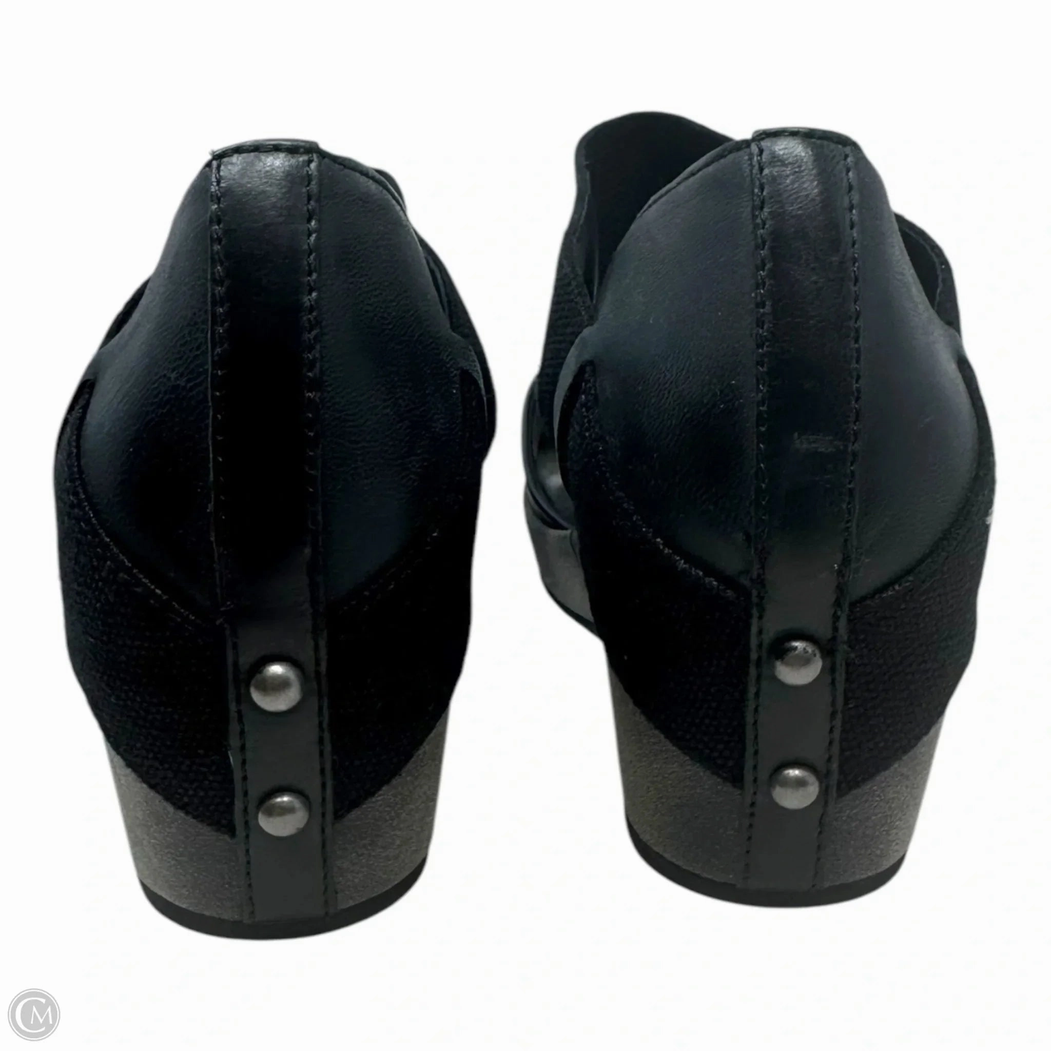Wander Out Wedge Shoes Heels By Otbt In Black, Size: 9