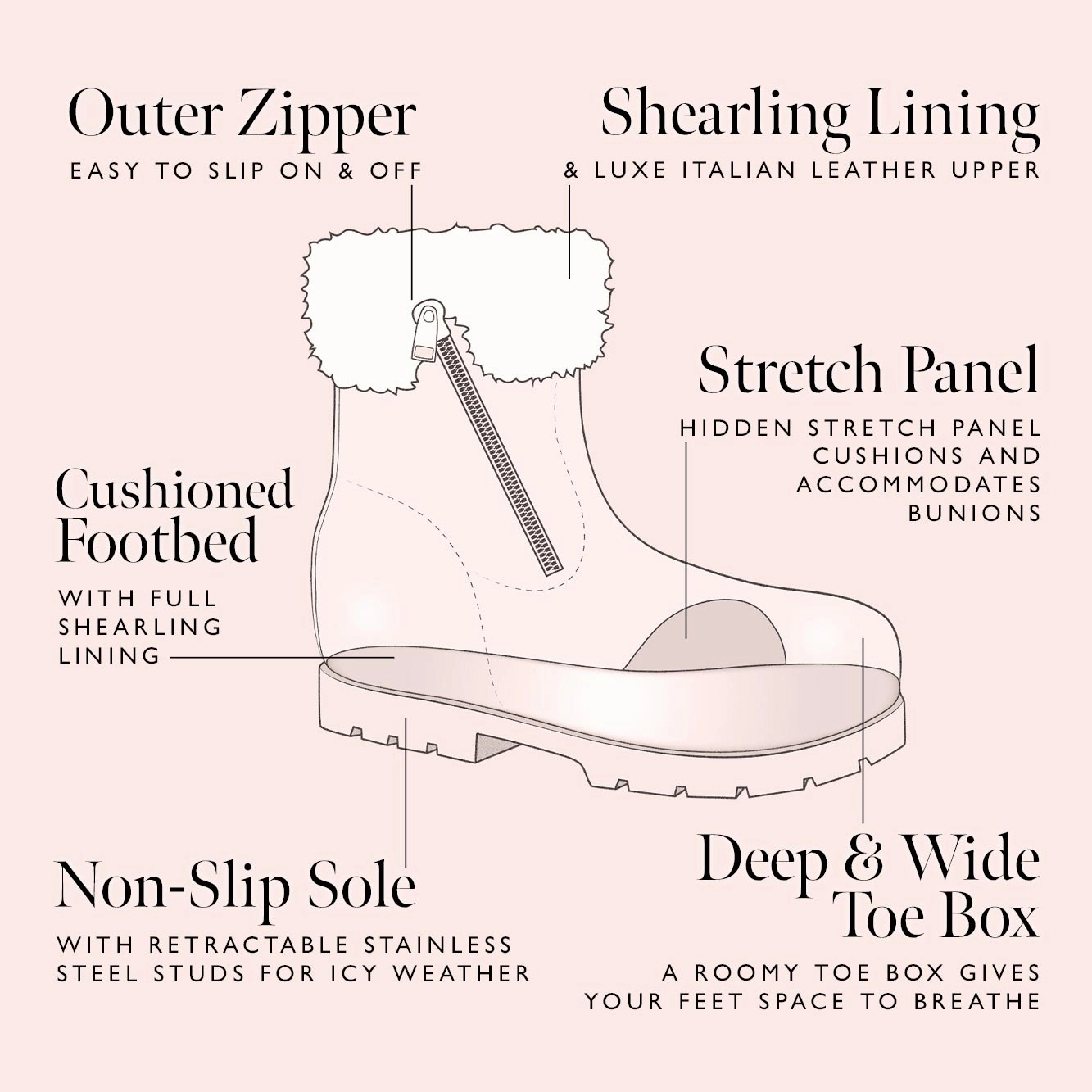 Wonder: Cream Leather & Shearling