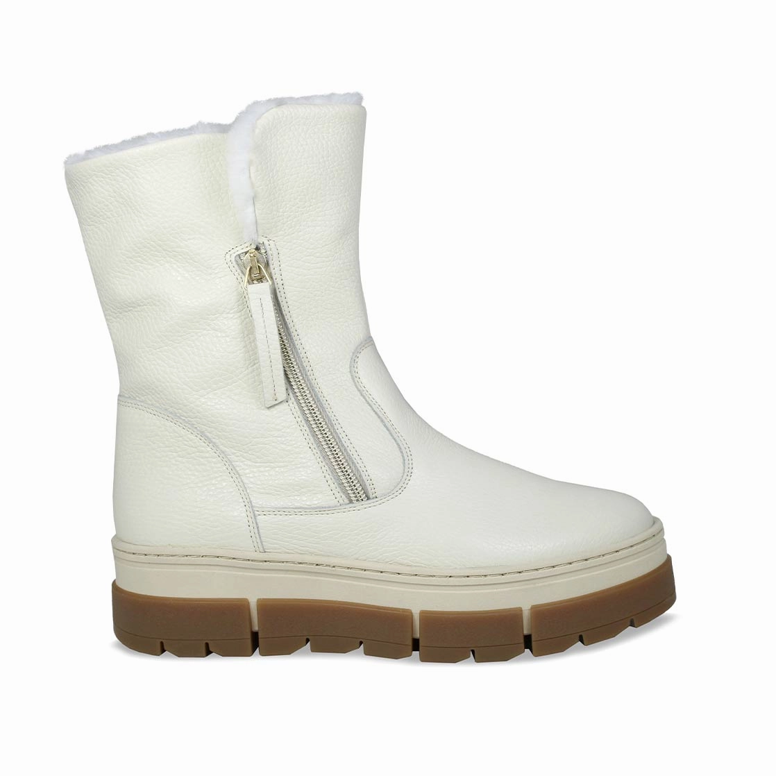 Wonder: Cream Leather & Shearling