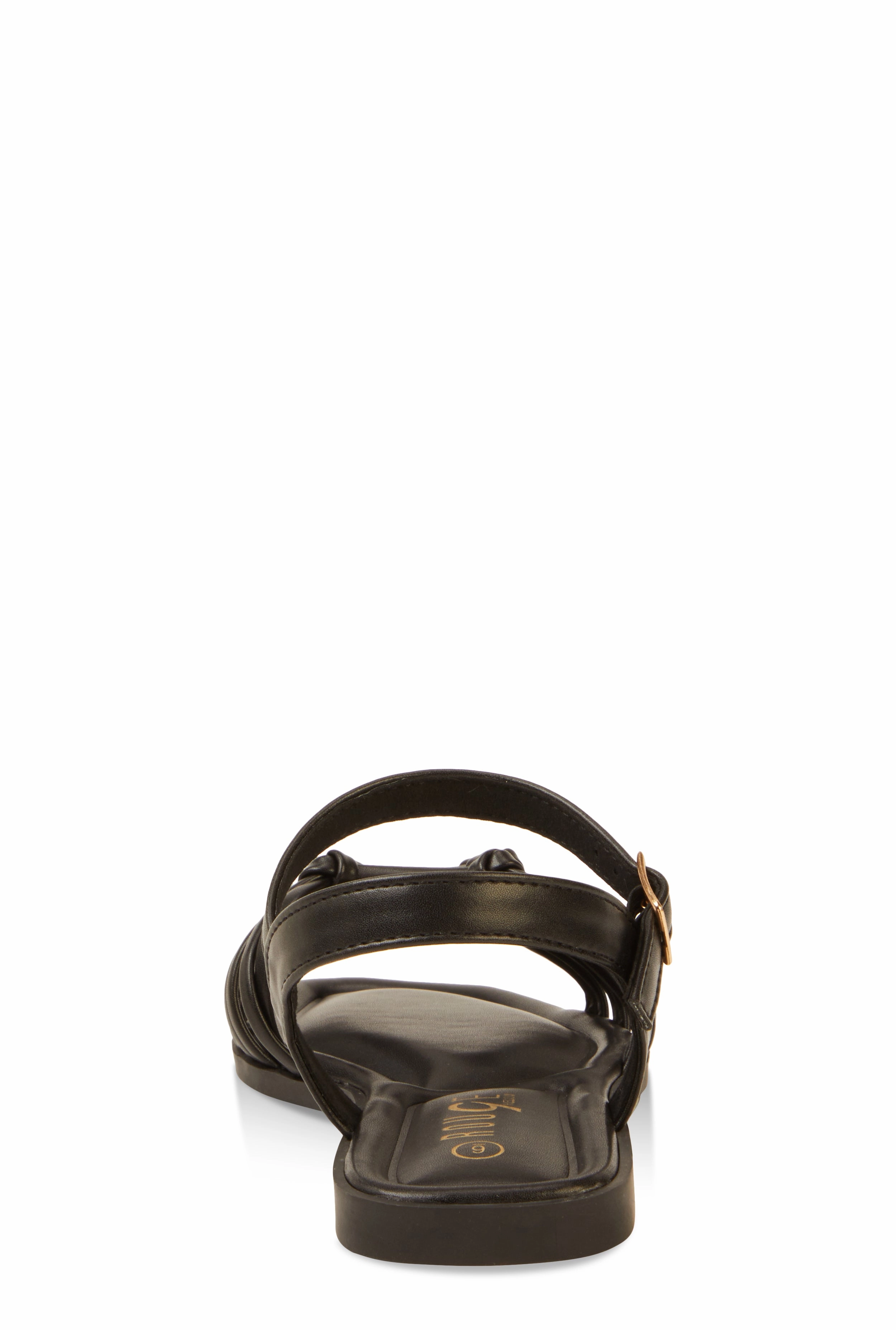 Woven Band Ankle Strap Sandals