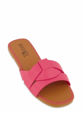 Woven Band Slide Sandals