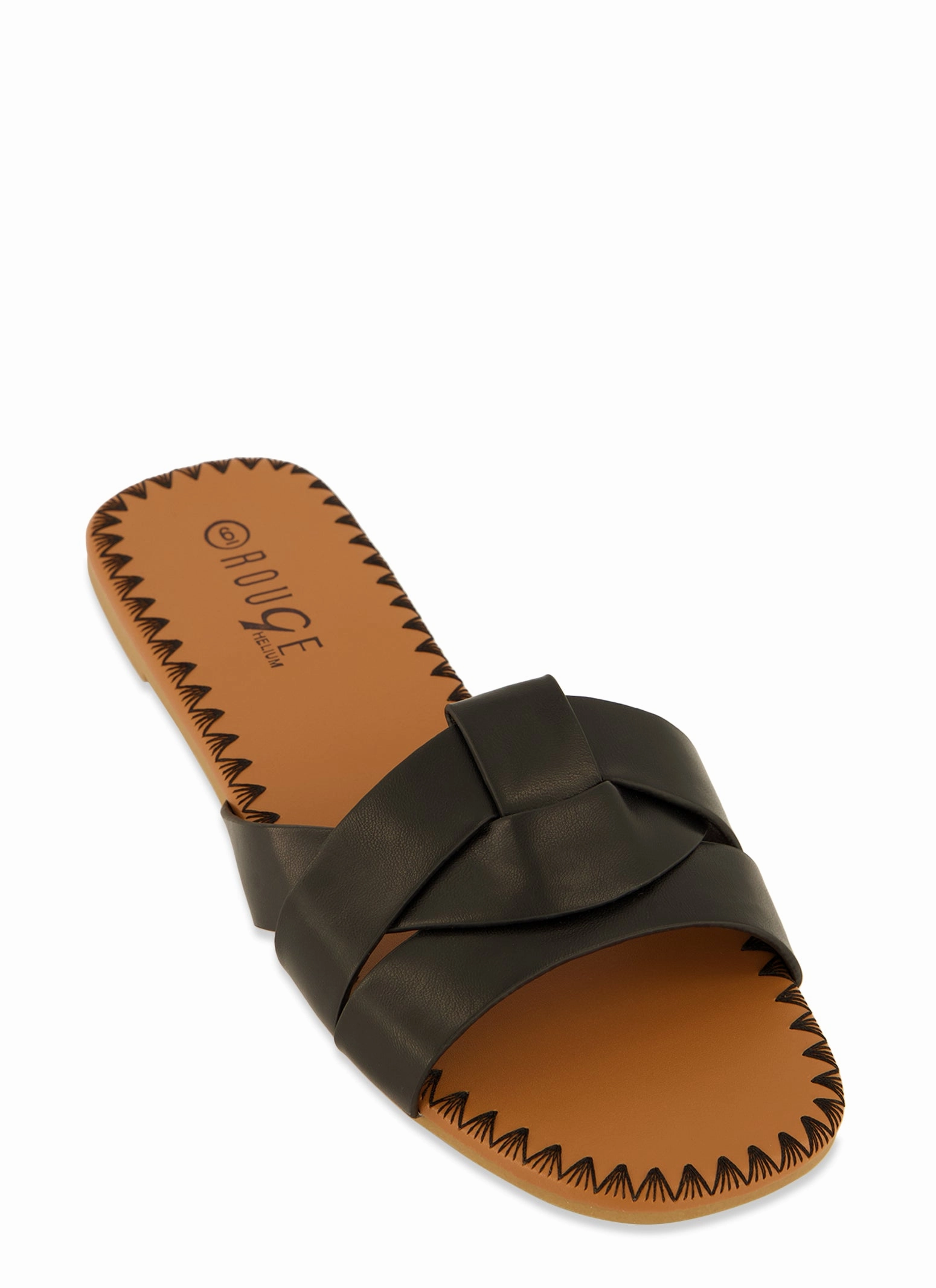 Woven Band Slide Sandals