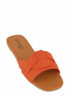 Woven Band Slide Sandals