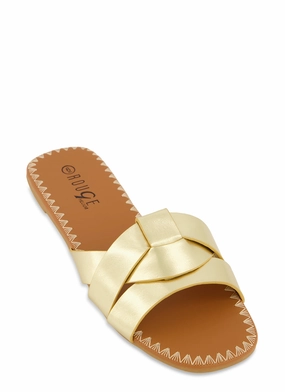 Woven Band Slide Sandals