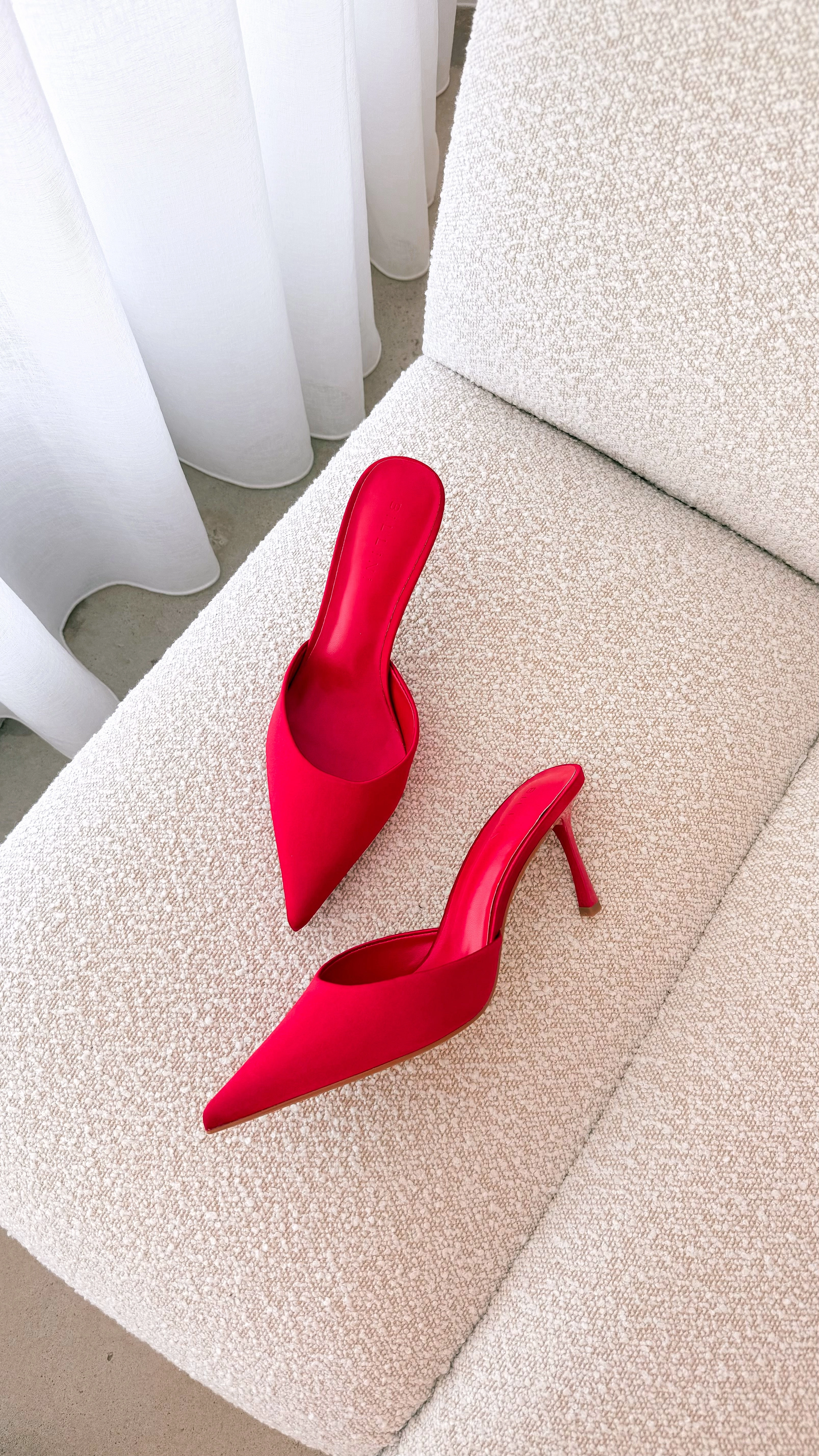 Xayden Heels - Saffron Satin